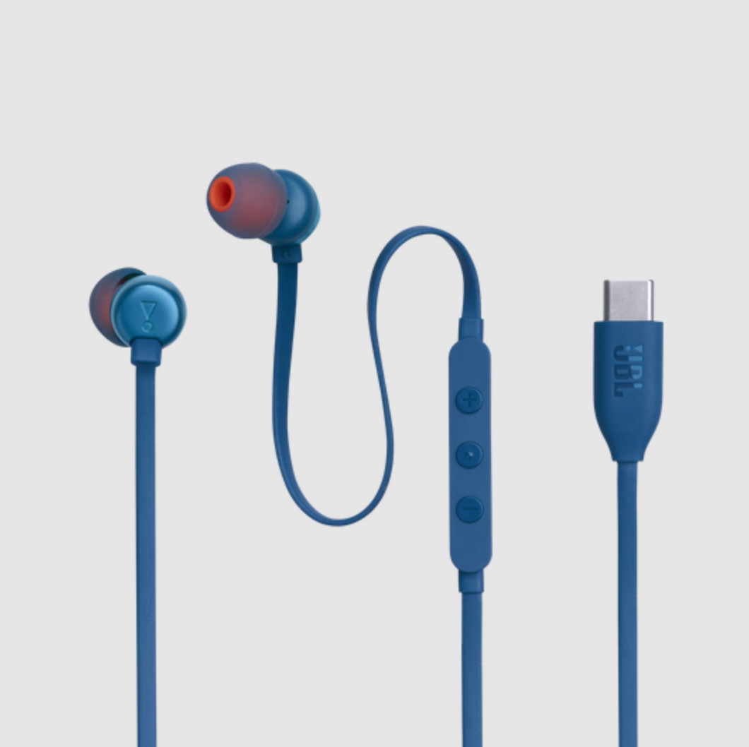 JBL TUNE 310C EARBUDS USB-C AZUL