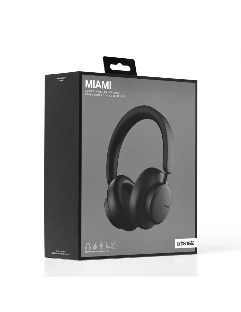 URBANISTA MIAMI AUDIFONO BLUETOOTH DE DIADEMA NEGRO