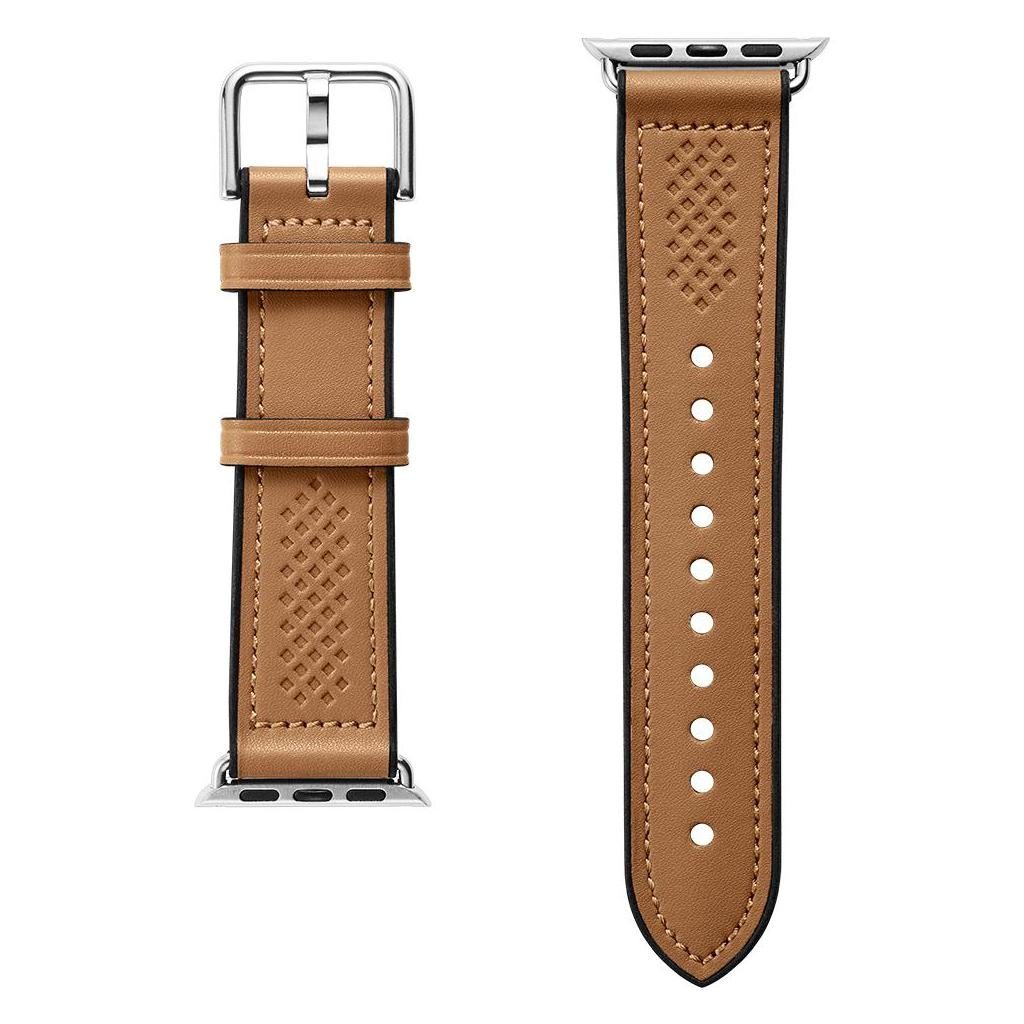 SPIGEN WATCH BAND RETRO FIT 45-44-42 MM NEGRO CUERO