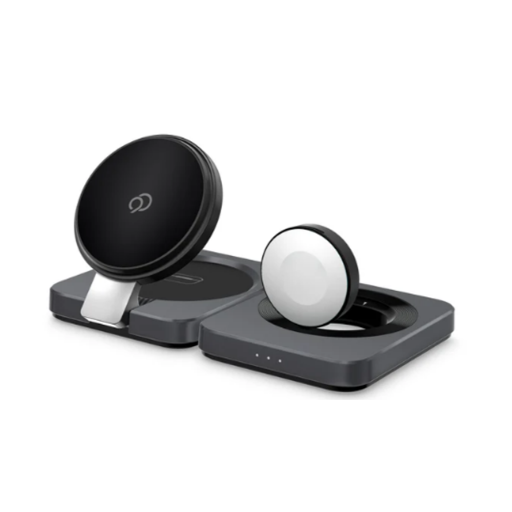 NIMBUS9 Qi2 BASE DE CARGA INALAMBRICA 3 EN 1 GRIS