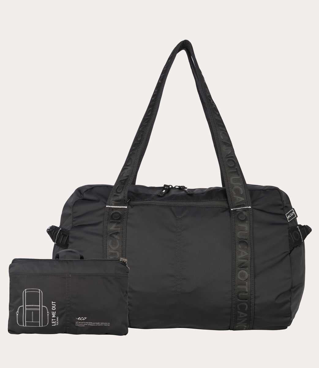 L-TUCANO LET ME OUT FOLDABLE DUFFLE NEGRO
