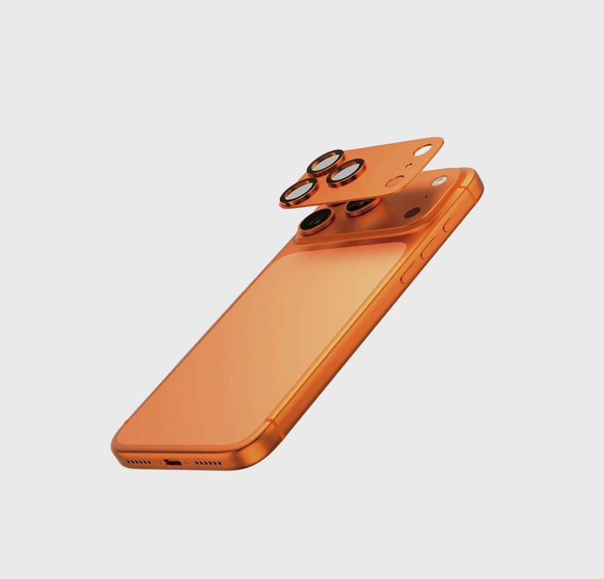CASECO SCREEN PATROL VIDRIO PARA CAMARA IPHONE 17 PRO NARANJA