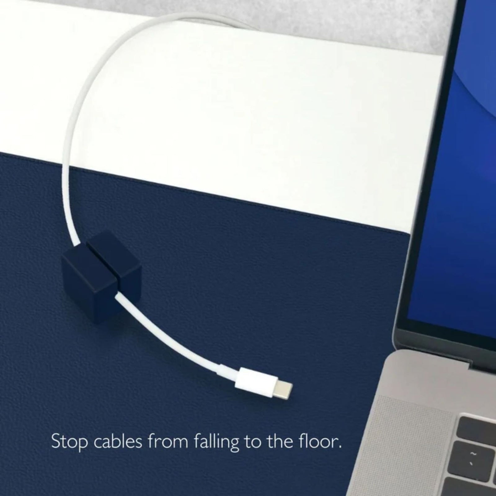 FUNCTION DESK MAT PRO & MAGNETIC CABLE MANAGERS BLUE