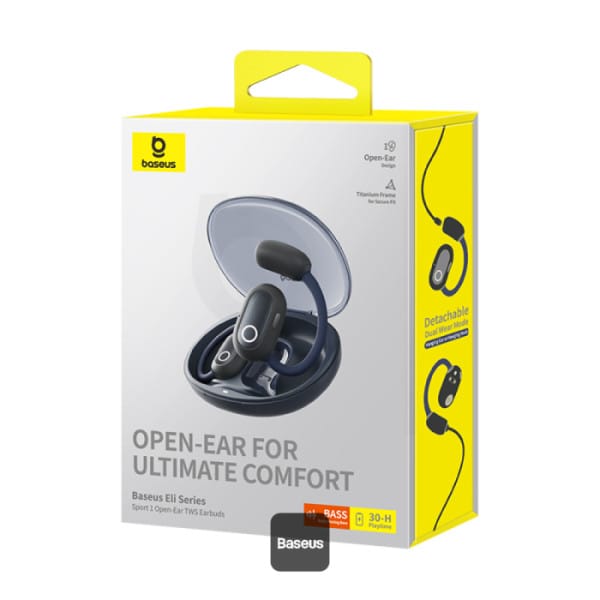 L-BASEUS ELI SPORT OPEN-EAR TWS EARBUDS BLACK