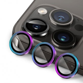 GADGET GUARD VIDRIO PARA CAMARA IPHONE 15 PRO MAX IRIDESCENT (COMPATIBLE CON 14 PRO MAX)