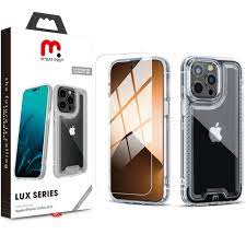 L-MYBAT PRO LUX CON VIDRIO TEMPLADO IPHONE 14 PRO MAX CLEAR