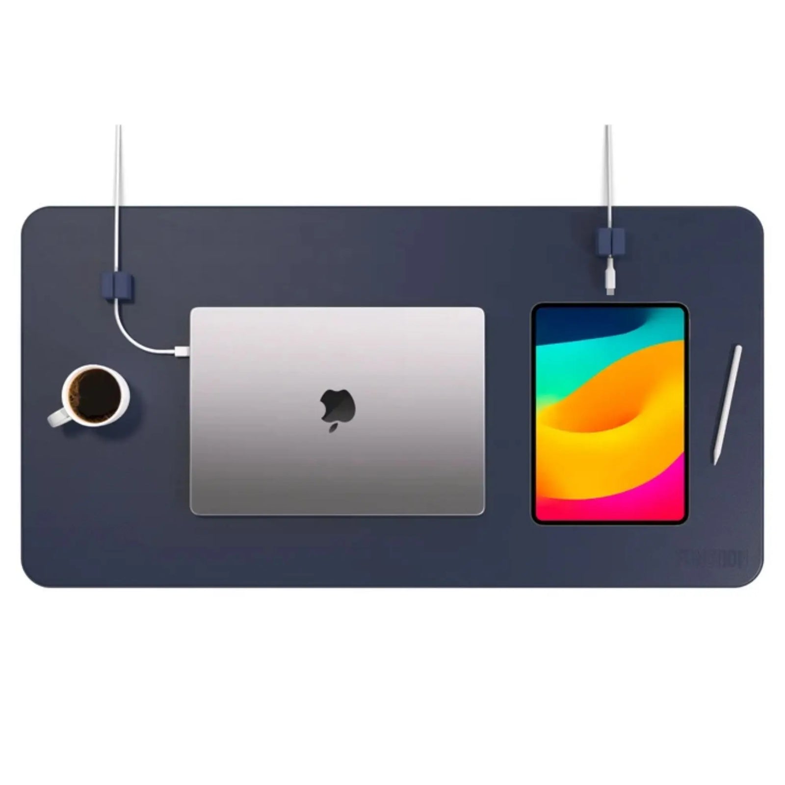 FUNCTION DESK MAT PRO & MAGNETIC CABLE MANAGERS BLUE