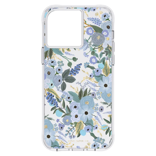 L-RIFLE PAPER DESINGN FLORES IPHONE 14 PRO MAX AZUL