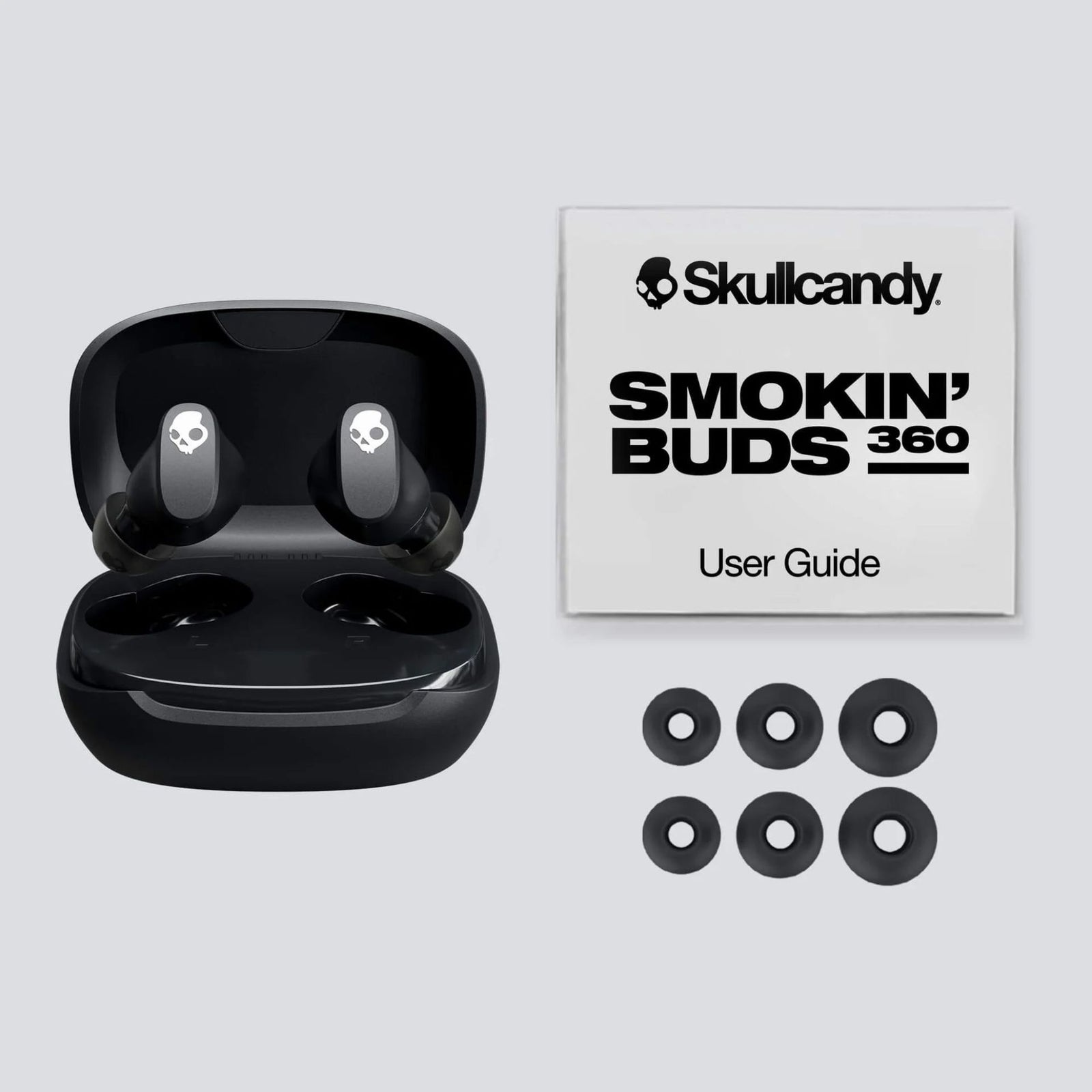 SKULLCANDY SMOKIN BUDS 360 SHAPE BLACK