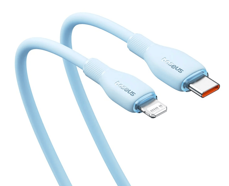 L-BASEUS PUDDING CABLE TIPO C A LIGHTNING 20WT 1.2M AZUL