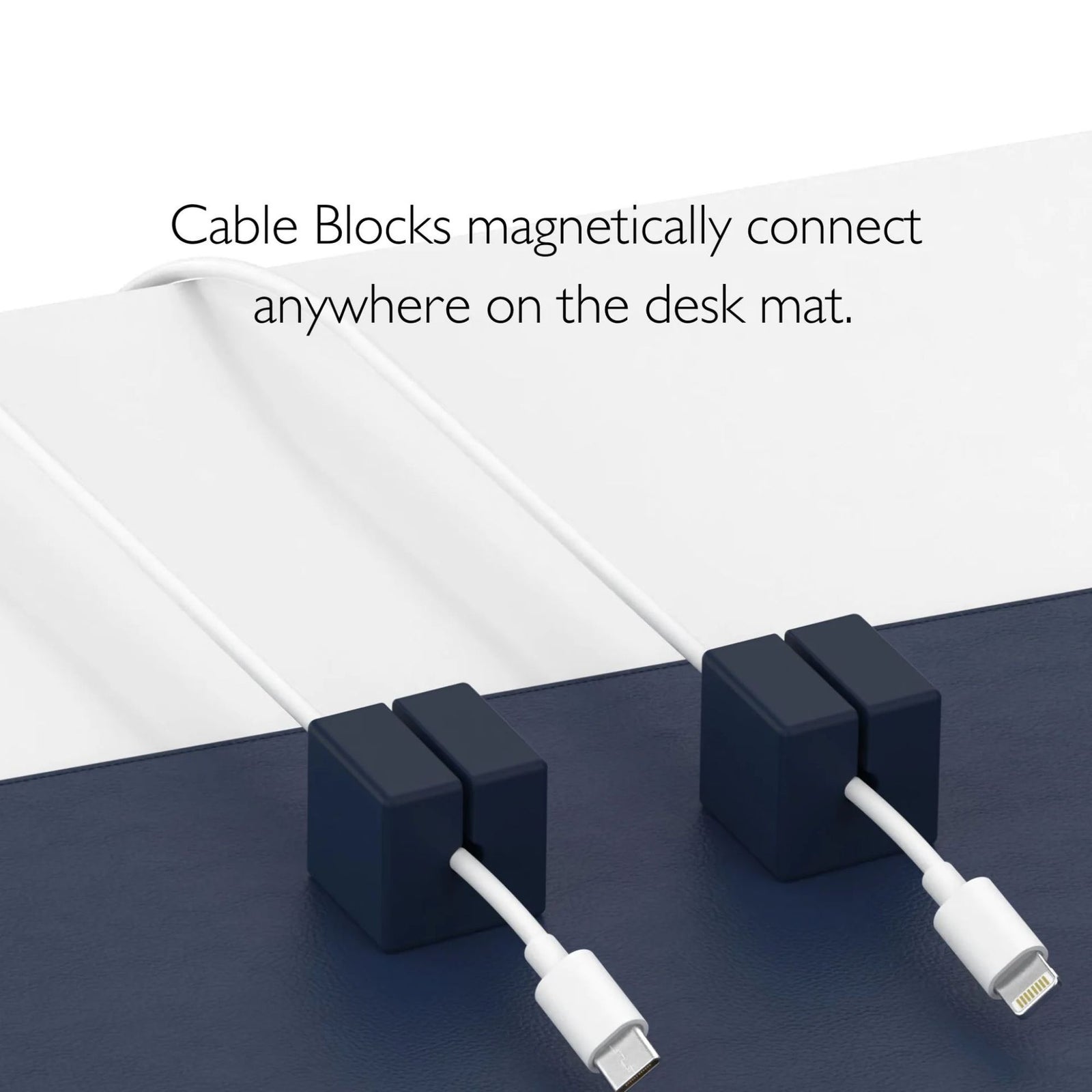 FUNCTION DESK MAT PRO & MAGNETIC CABLE MANAGERS BLUE