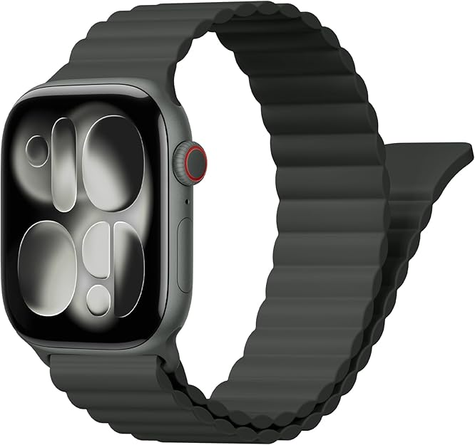 PULSERA APPLEWATCH SILICON MAGNETICO NEGRO 38/40/41