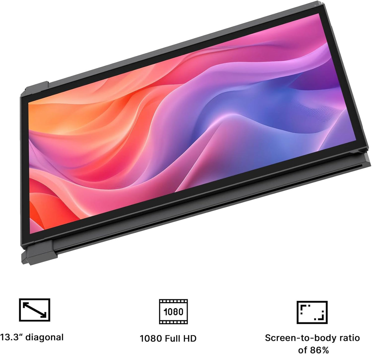 L-Mobile Pixels Duex Plus  Portable Monitor, 13.3" Full HD  1080P IPS Dual Laptop Monitor