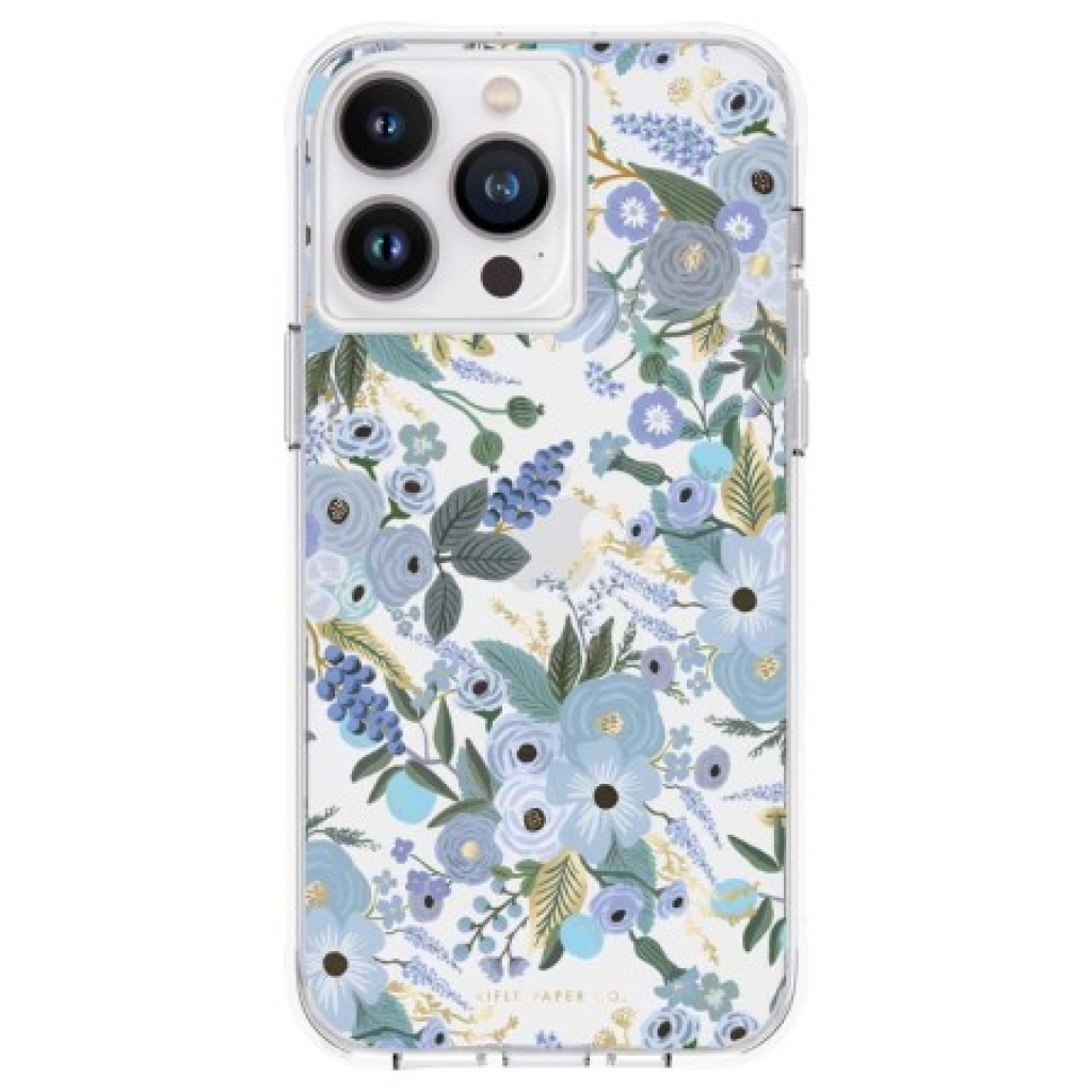 L-RIFLE PAPER DESINGN FLORES IPHONE 14 PRO MAX AZUL