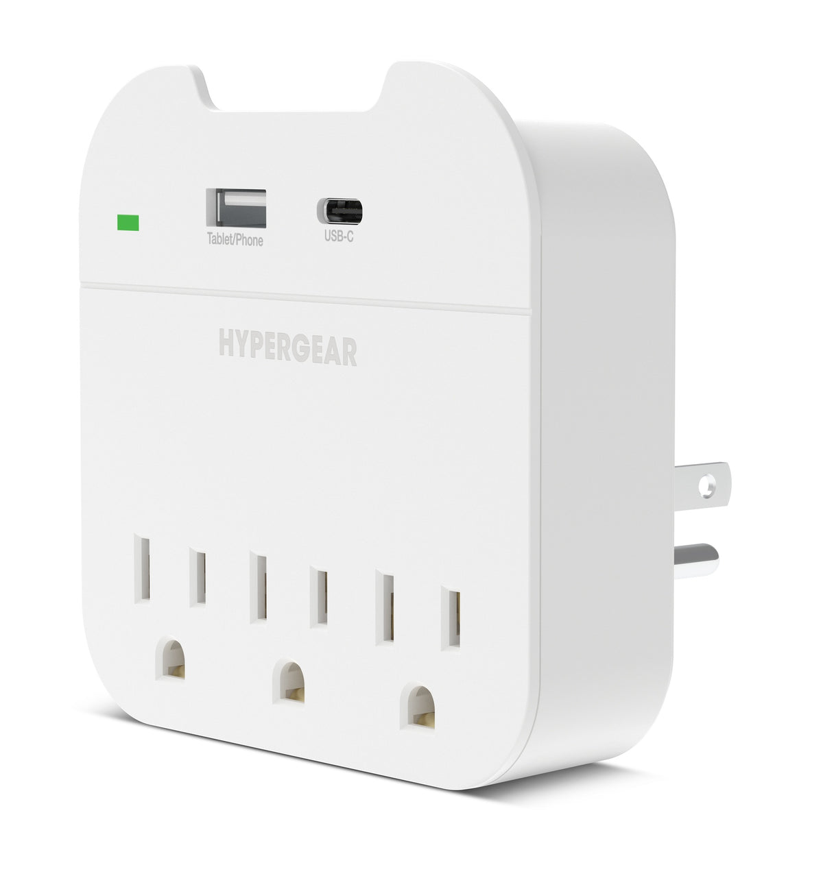 L-HYPERGEAR ADAPTADOR DE PARED USB Y USB-C BLANCO