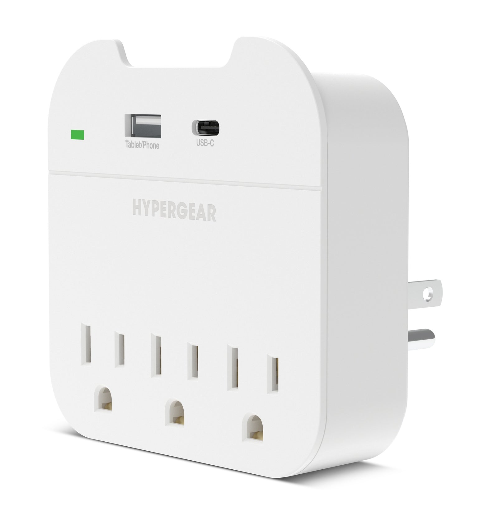 L-HYPERGEAR ADAPTADOR DE PARED USB Y USB-C BLANCO