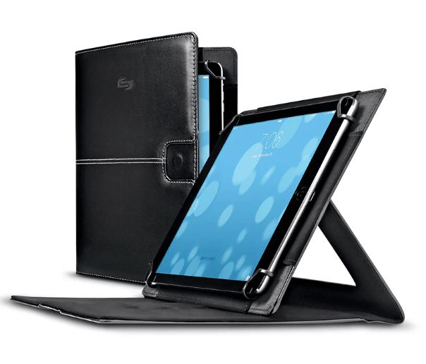Funda folio universal Solo Summit Fit negra para tablet de 9 a 10.5 pulgadas