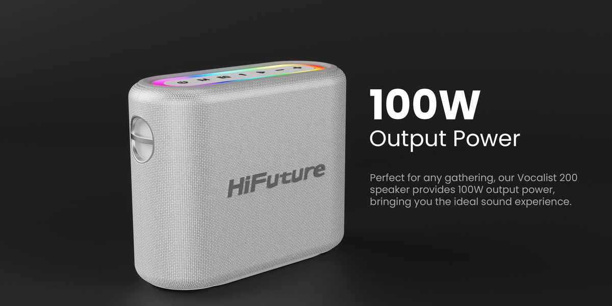 HIFUTURE VOCALIST 100 BOCINA CON MICROFONO BLUETOOTH SILVER