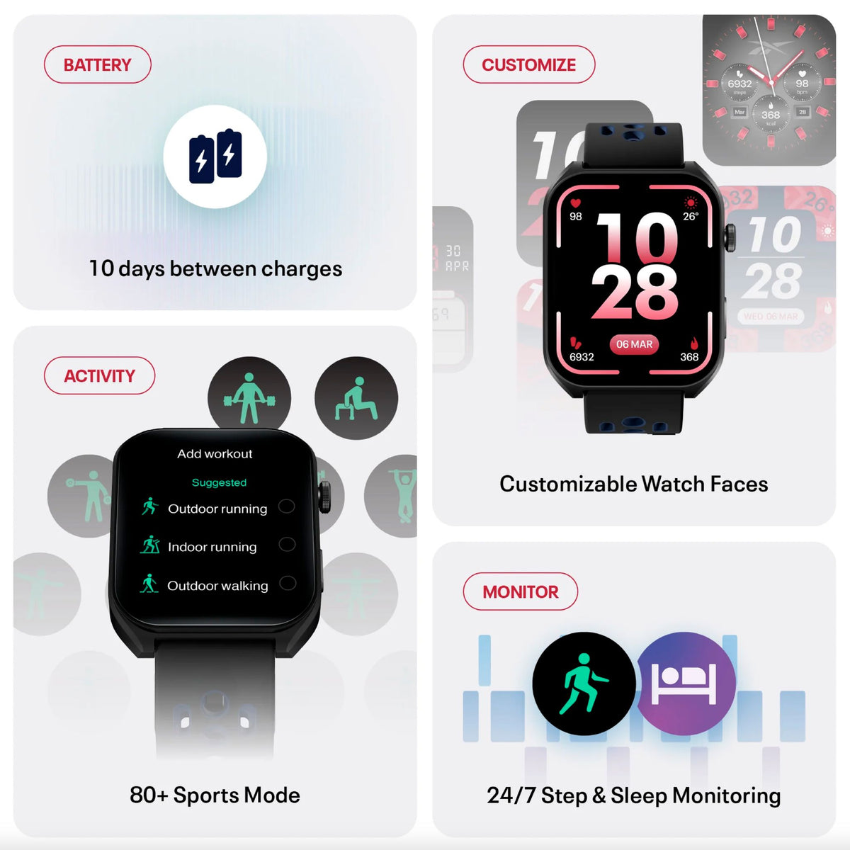 REEBOK ICON SMARTWATCH BLACK