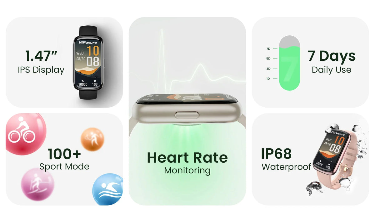 HIFUTURE EVO2 SPORT SMARTWATCH BEIGE