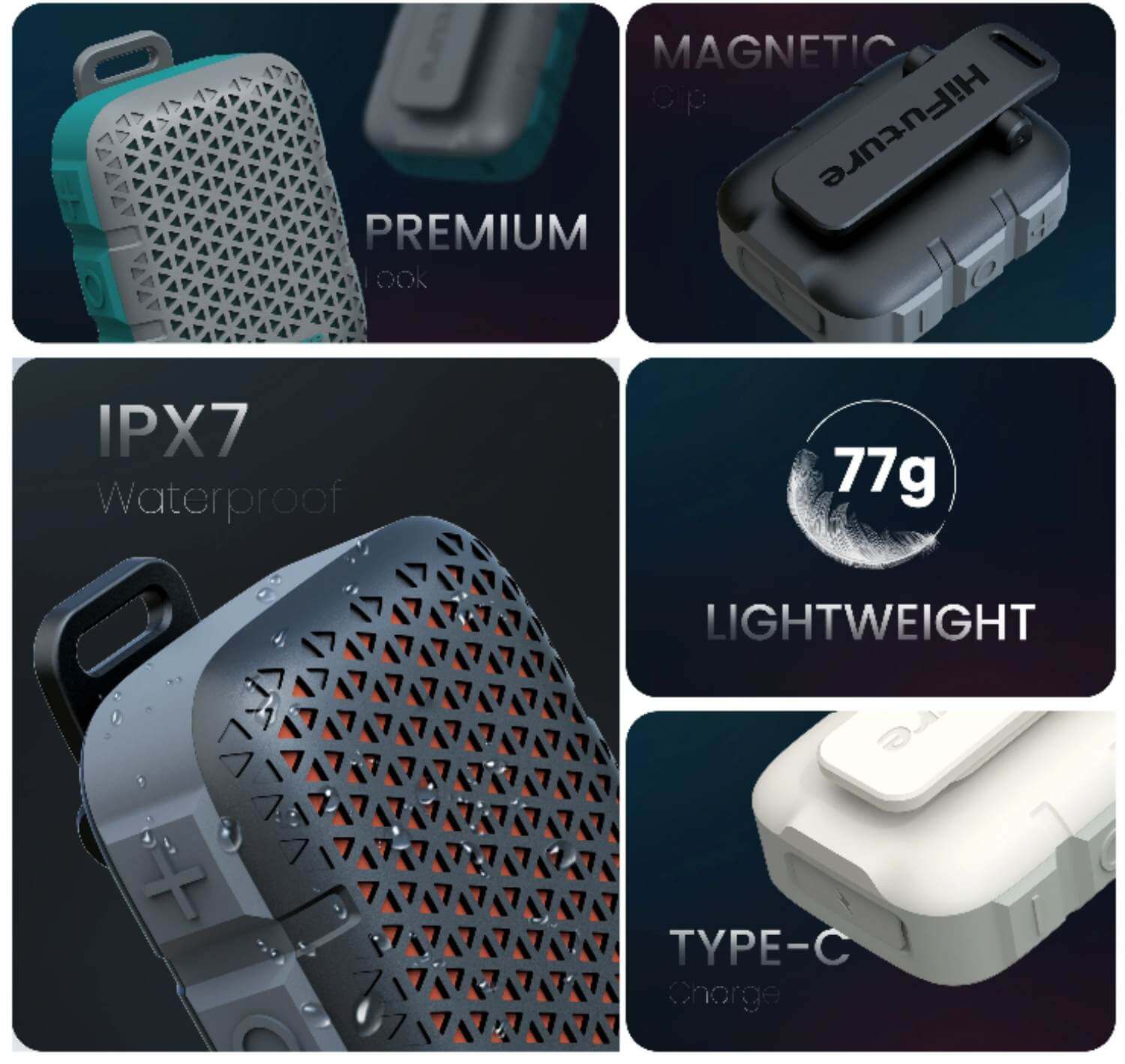 HIFUTURE POCKET S MINI BOCINA 5W GRIS