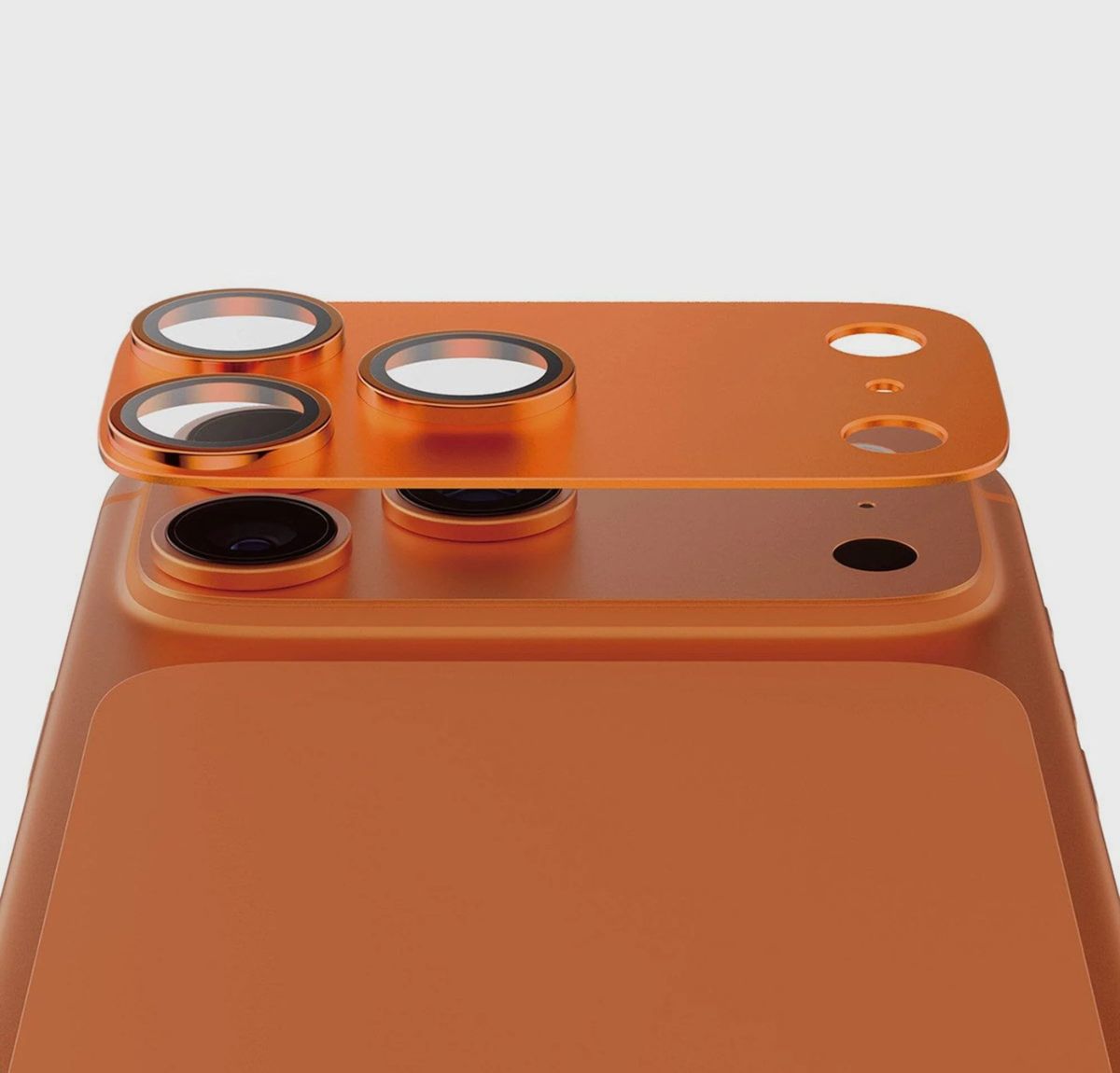 CASECO SCREEN PATROL VIDRIO PARA CAMARA IPHONE 17 PRO MAX NARANJA