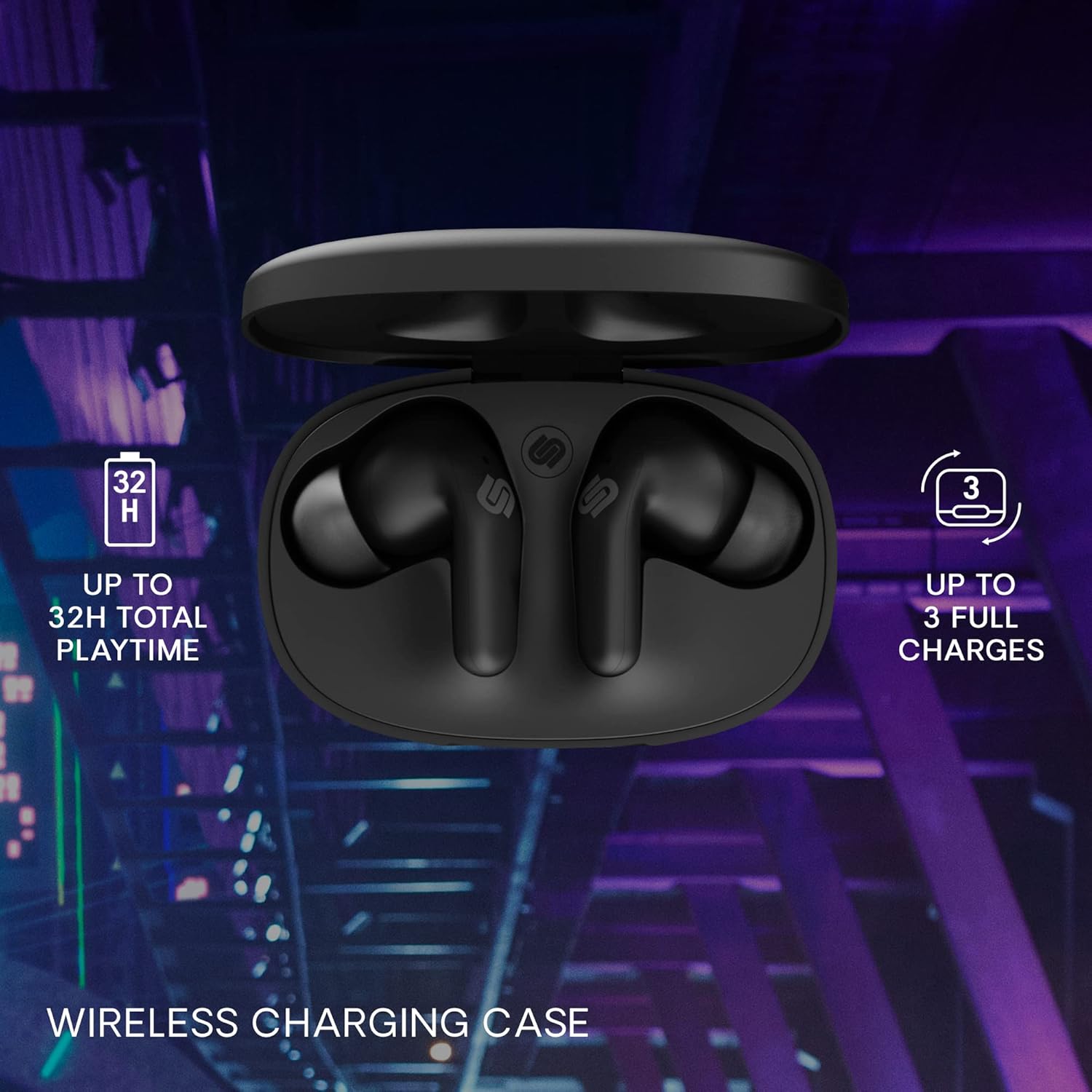 URBANISTA SEOUL TRUE WIRELESS MOBILE GAMING EARBUDS - MIDNIGHT BLACK