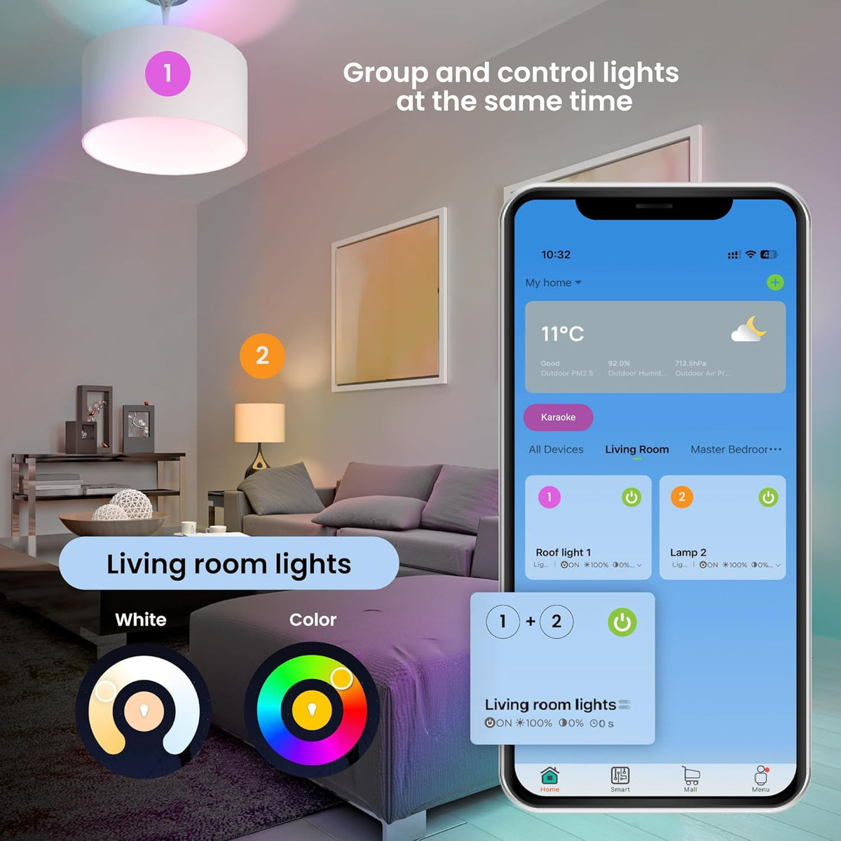 VTA+ BOMBILLO SMART WIFI (Compatible con Alexa)