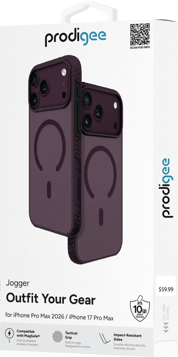 PRODIGEE JOGGER IPHONE 18/17 PRO MAX BURGUNDY