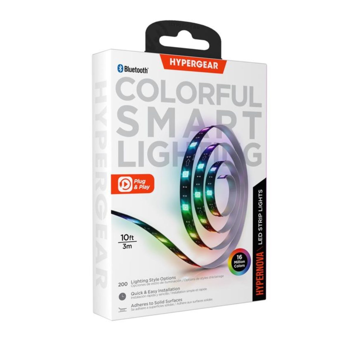 HYPERGEAR HYPERNOVA TIRA LED INTELIGENTE DE 10 PIES