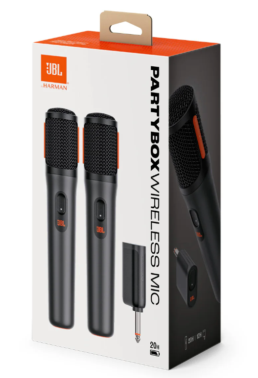 JBL PARTYBOX WIRELESS MICROFONO DOBLE NEGRO