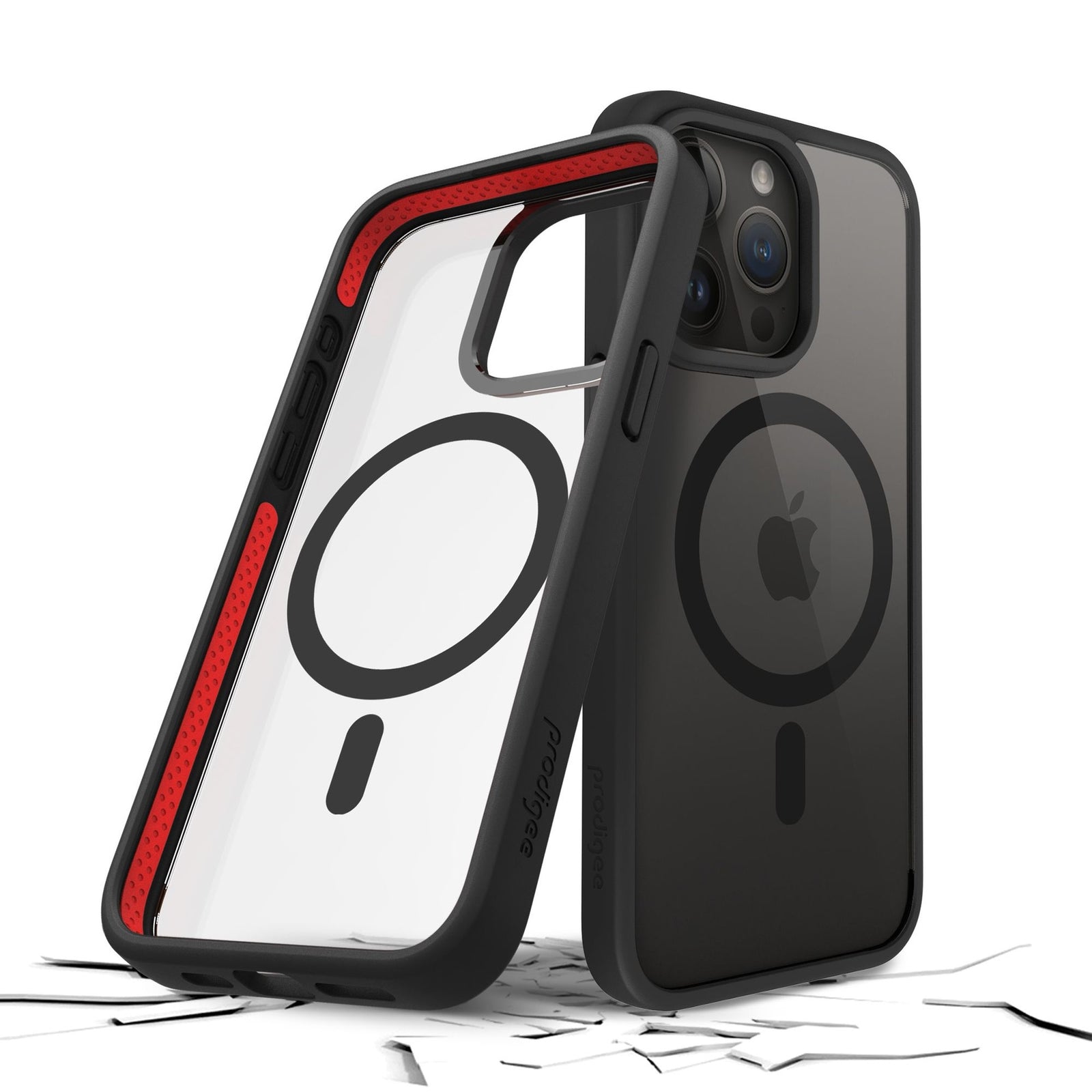 combo - PRODIGEE MAGNETEEK IPHONE 15 PRO NEGRO - incluye vidrio templado