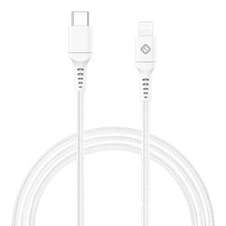L-TEKYA CABLE USB-C A LIGHTNING 10 PIES BLANCO
