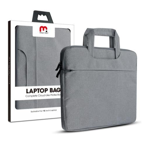 MYBAT PRO SLEEVE BAG CON AGARRADOR PARA LAPTOP Y MACBOOK 15 PULGADAS GRIS