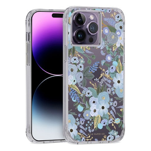 L-RIFLE PAPER DESINGN FLORES IPHONE 14 PRO MAX AZUL