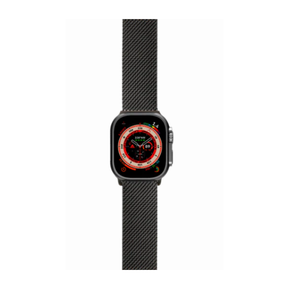 LOGiiX MILANESE LINK APPLE WATCH BAND 42/44/45/49mm NEGRO