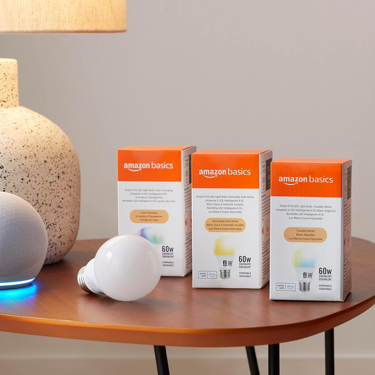 Combo Bombillos Smart Amazon Basics RGB compatibles con Alexa