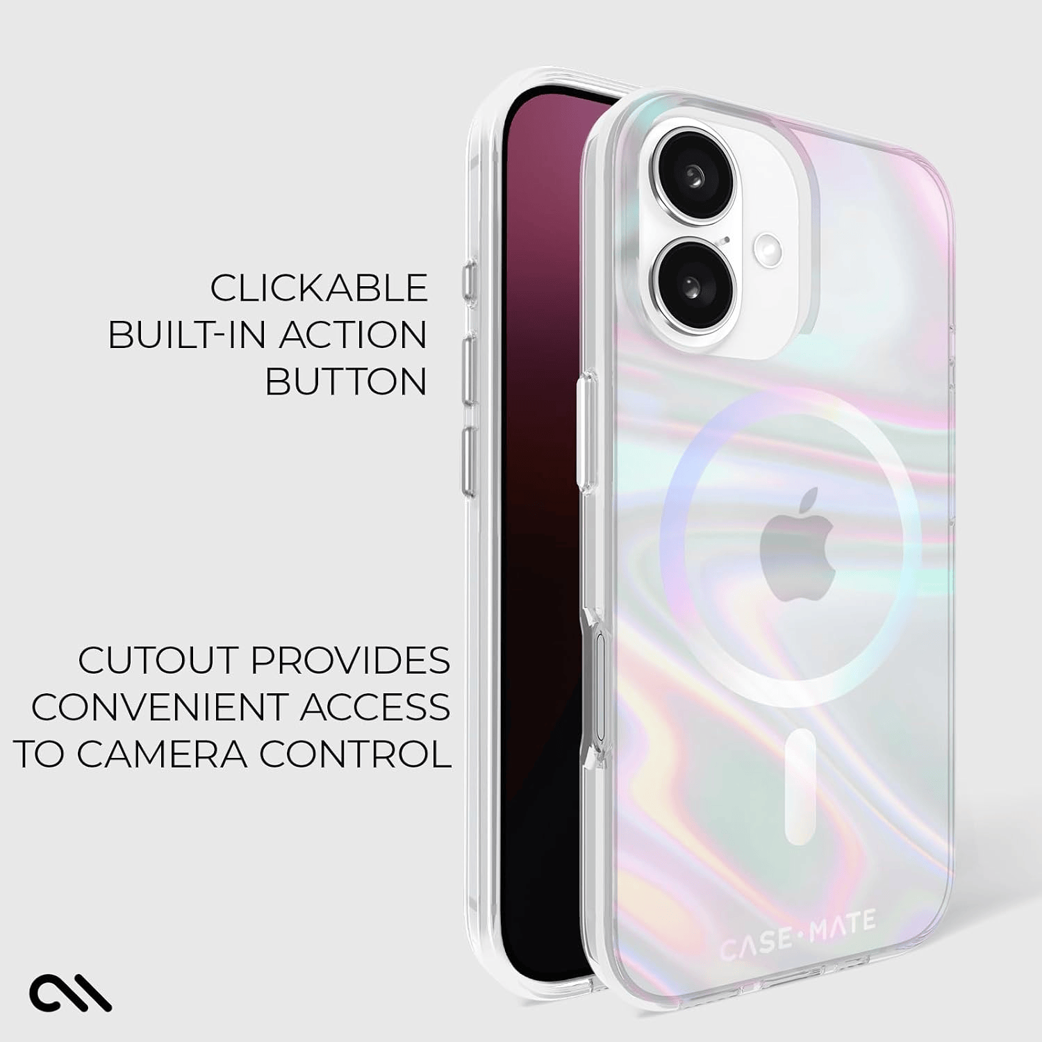 CASE MATE SOAP BUBBLE IPHONE 16 IRIDISCENT
