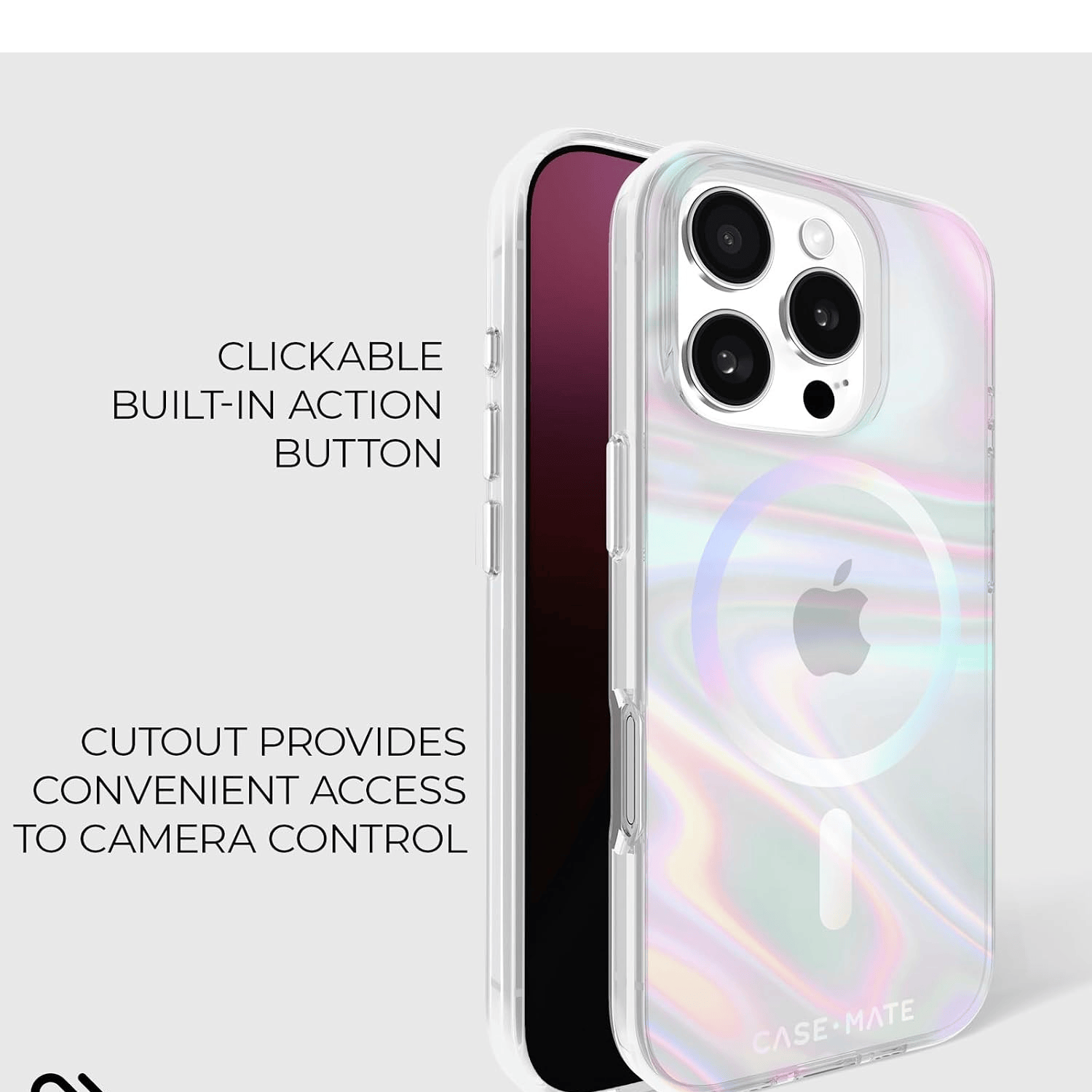 CASE MATE SOAP BUBBLE IPHONE 16 PRO IRIDISCENT