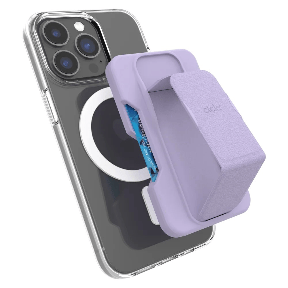 CLCKR SLIDE MAGSAFE WALLET PURPURA