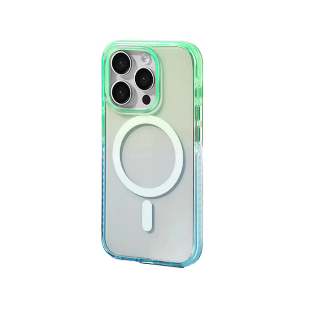 CLICK CLEAR OMBRE MAGSAFE IPHONE 16 PRO MAX VERDE/AZUL