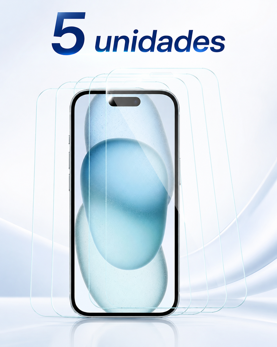 Gadget Guard Vidrio templado iPhone 15/14/13 (5 Pack)