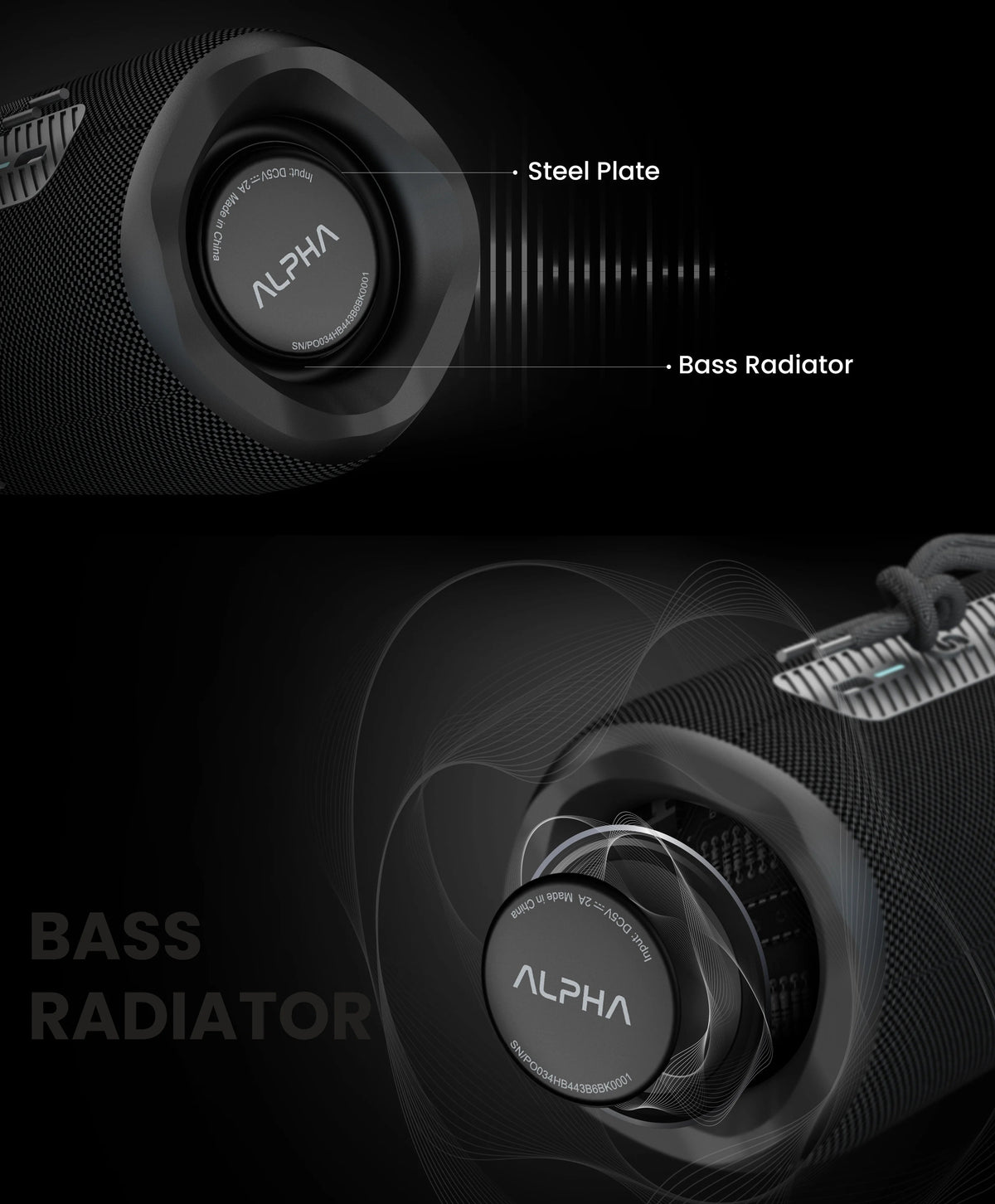 HIFUTURE ALPHA BOCINA BLUETOOTH NEGRA