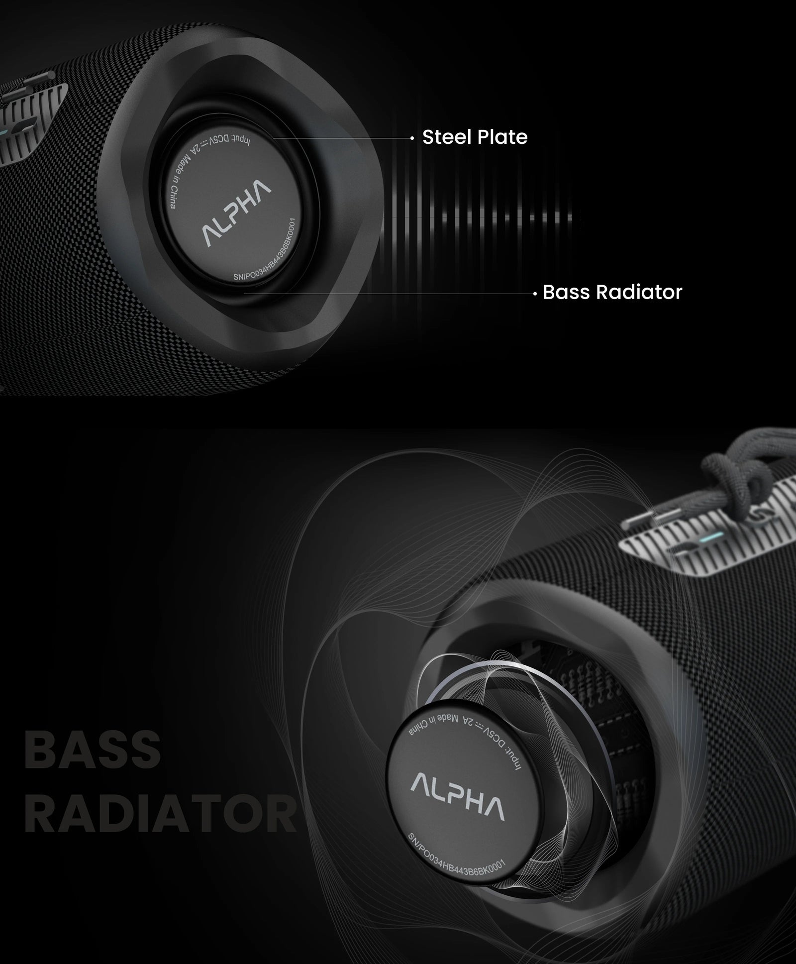 HIFUTURE ALPHA BOCINA BLUETOOTH NEGRA
