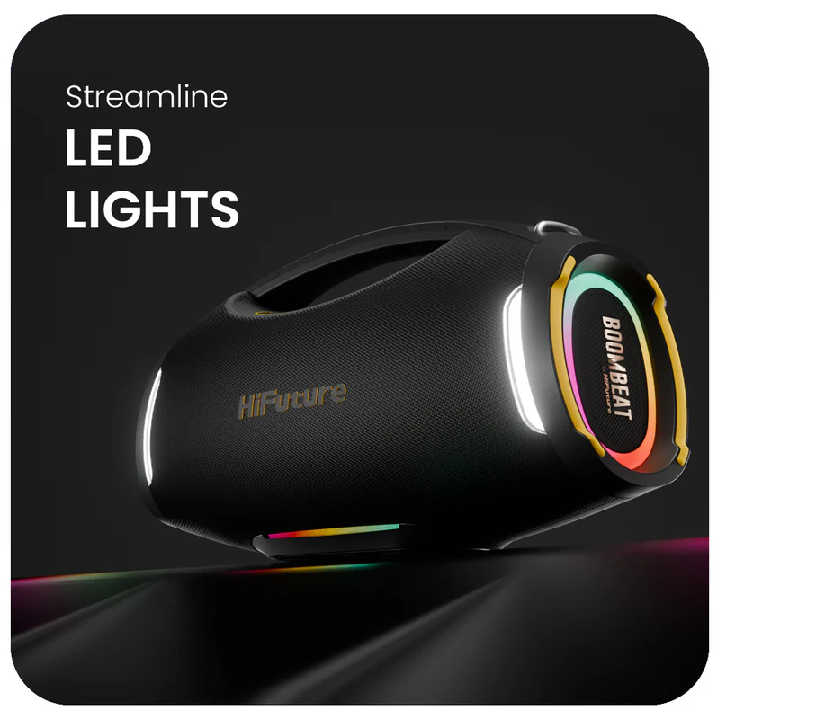HIFUTURE BOOMBEAT OUTDOOR WIRELESS SPEAKER BLACK