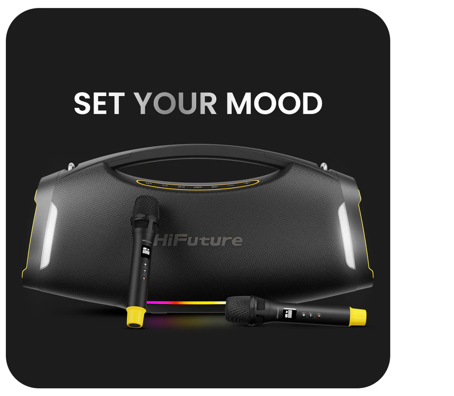 HIFUTURE BOOMBEAT OUTDOOR WIRELESS SPEAKER BLACK