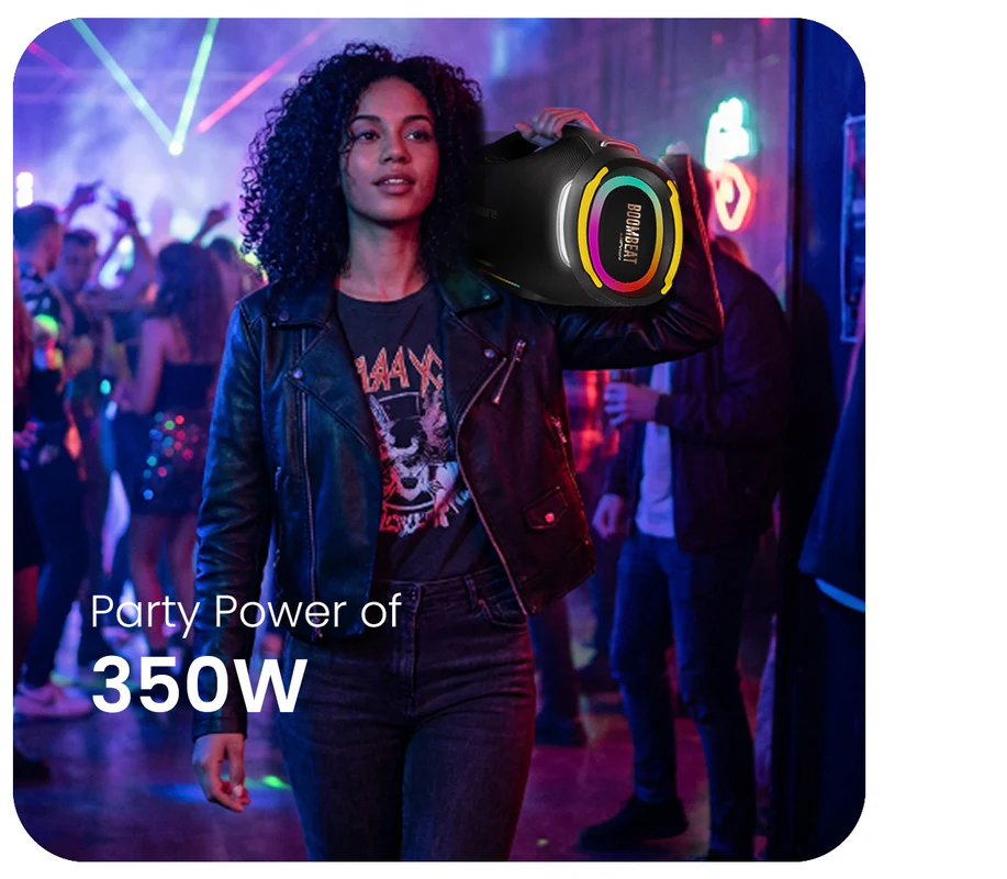 HIFUTURE BOOMBEAT OUTDOOR WIRELESS SPEAKER BLACK