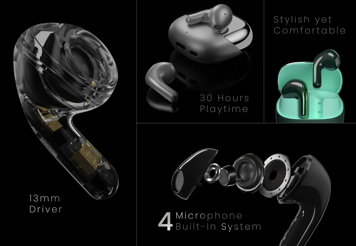 HIFUTURE CHROMEBUDS ANC TWS EARPHONE TITANIUM