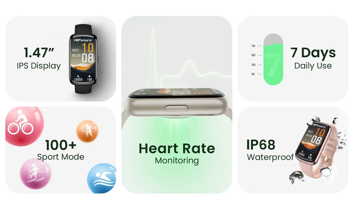 HIFUTURE EVO2 SPORT SMARTWATCH BEIGE