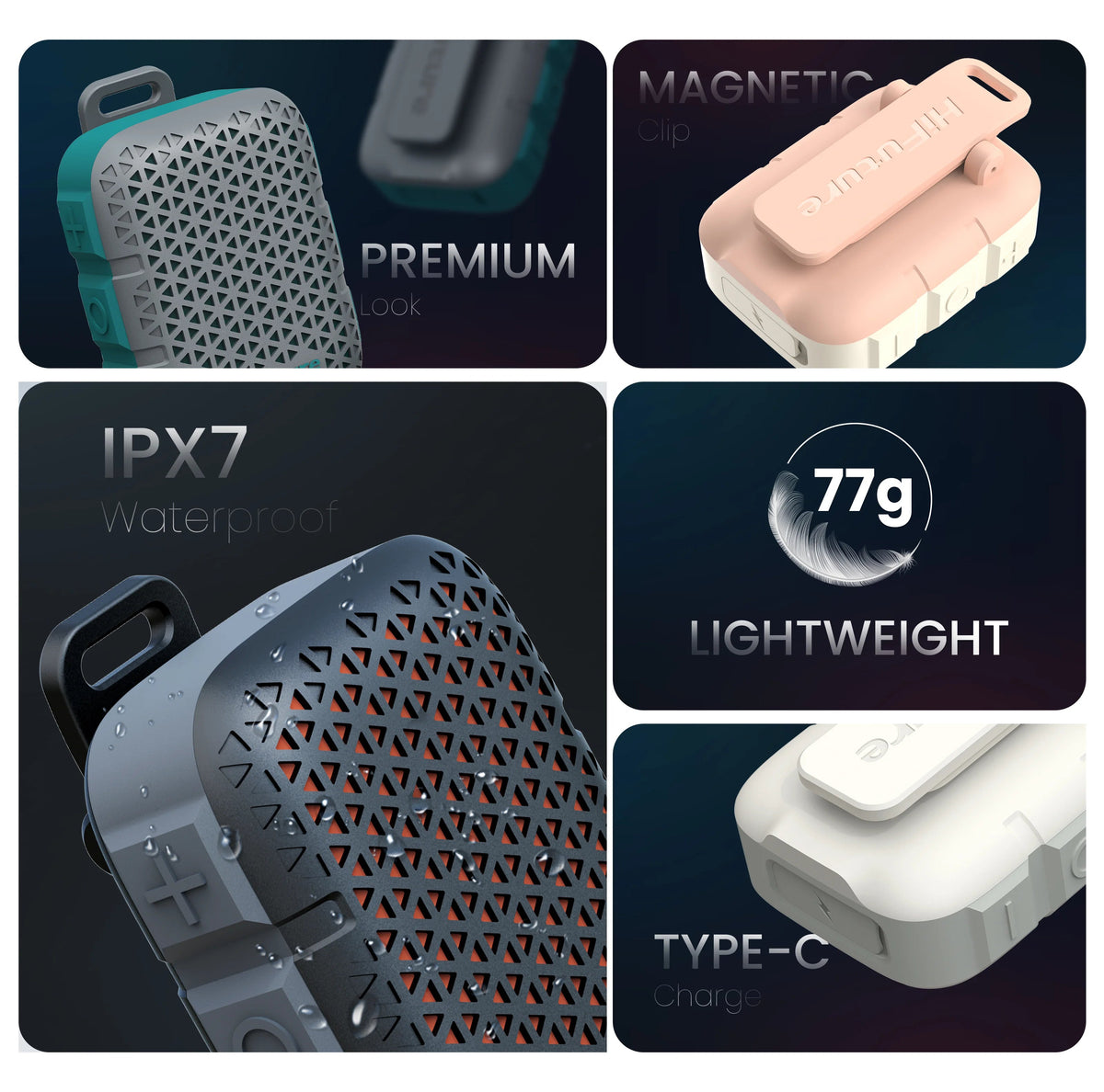 HIFUTURE POCKET S MINI BOCINA 5W GRIS
